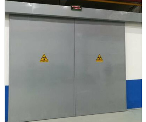 Porte de protection contre les rayonnements en néoprène ou en silicone avec hauteur 1700 mm-2300 mm et revêtement en poudre ou finition en acier inoxydable