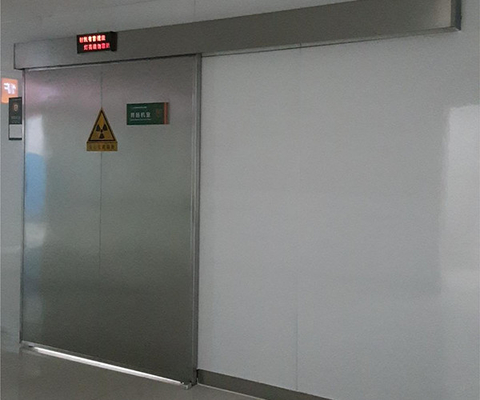 Porte coulissante automatique de radioprotection de porte d'avance d'acier inoxydable pour la pièce de rayon X
