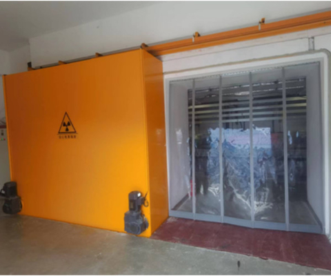 Porte de protection contre les rayonnements de cadre en acier Finition avec revêtement en poudre ou en acier inoxydable hauteur personnalisable hauteur selon les besoins