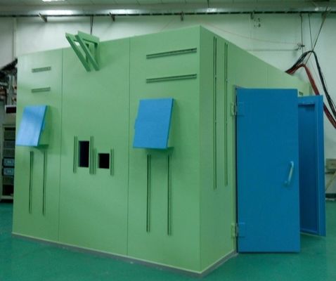 Abri de blindage synchrone à faisceau avec structure modulaire de blindage de rayon physique à haute énergie et seuil détachable