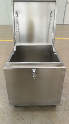 Boîte blindée au plomb à double verrouillage en acier inoxydable pour le transport sécurisé des radio-isotopes et le stockage personnalisable