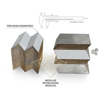 99.99% de briques de blindage au plomb pur avec conception de verrouillage et tailles personnalisables pour les salles de TC