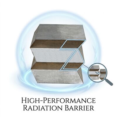 Clinique dentaire de rayons X enroulant le plomb en briques de protection contre les rayonnements avec enrolage à un seul hareng et 99,99% de plomb pur dans un design compact
