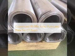 Plaque de plomb pur à 99,99% de rayons X personnalisée pour la salle de TC