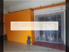 Porte de protection contre les rayonnements de cadre en acier Finition avec revêtement en poudre ou en acier inoxydable hauteur personnalisable hauteur selon les besoins
